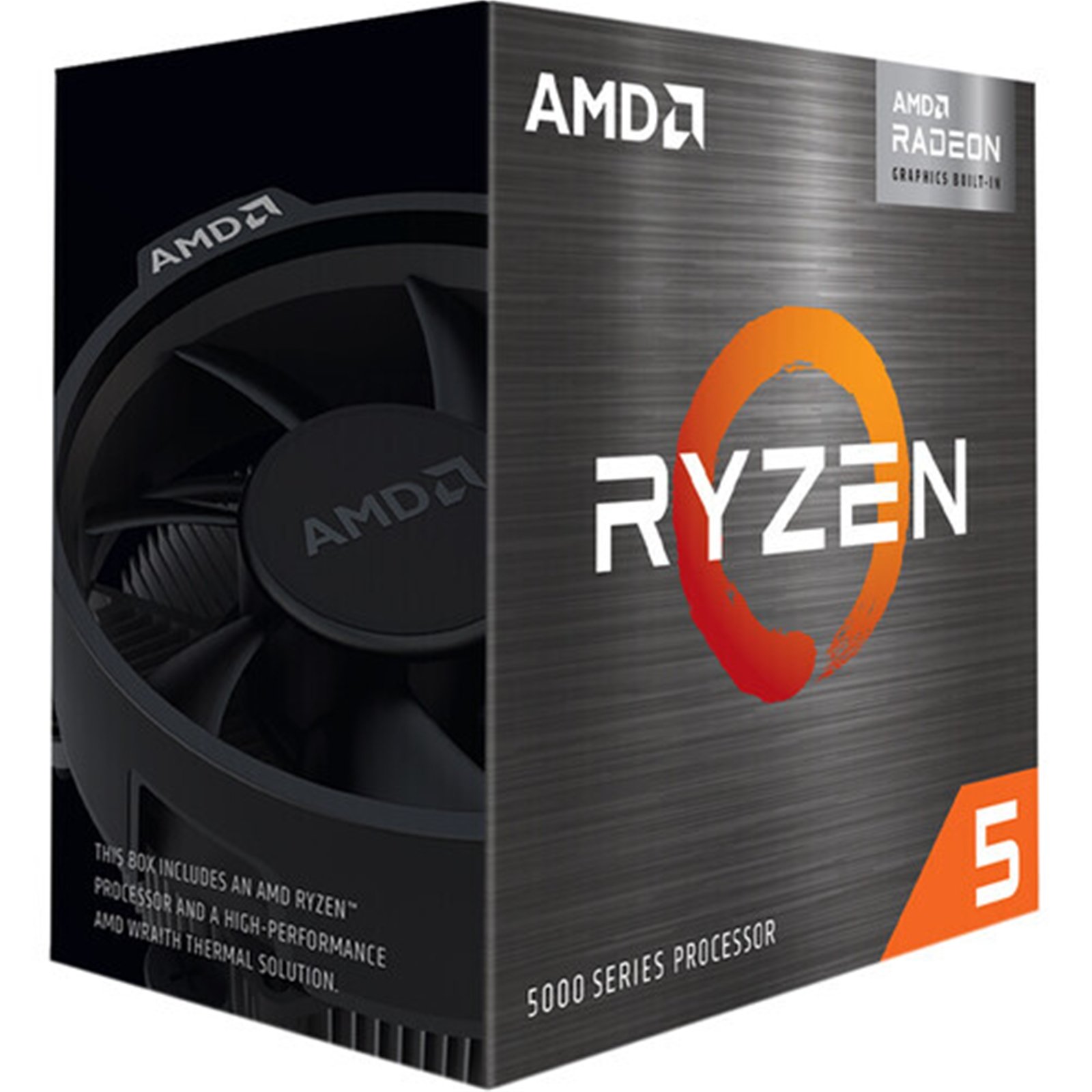 AMD Ryzen 5 5500GT 3.6GHz 6 Core AM4 Processor, 12 Threads, 3.6GHz up to 4.4GHz Boost, 19MB Cache, 65W,with Wraith Stealth Cooler, Radeon Graphics